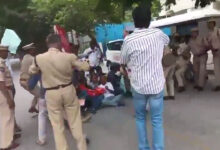 PDSU Activists Protest Outside CM Revanth Reddy’s Residence Over Fee Reimbursement Delays