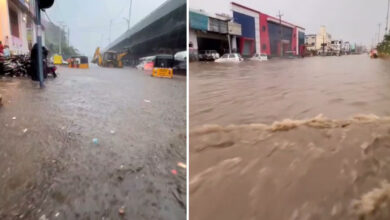 Heavy Rains in Hyderabad: GHMC Issues Alert as Knee-Deep Water Floods Several Localities