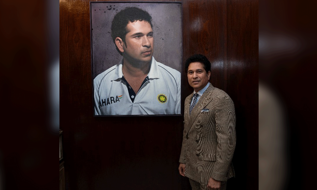 Sachin Tendulkar's portrait unveiled at Lord’s MCC museum