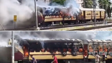 Terrible Train Fire Incident in Tirupati: Two Bogies Burnt