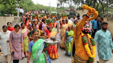 Thousands gather for Bonalu festival in Hyderabad