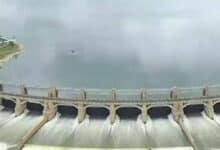 Fourteen crest gates of Nagarjuna Sagar dam liftedFourteen crest gates of Nagarjuna Sagar dam lifted