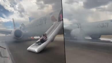 Flight's landing gear catches fire at US airport; aborts takeoff