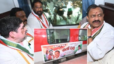Telangana Congress Heads to Delhi by Train, Demands 42% BC Quota in Nationwide Stir