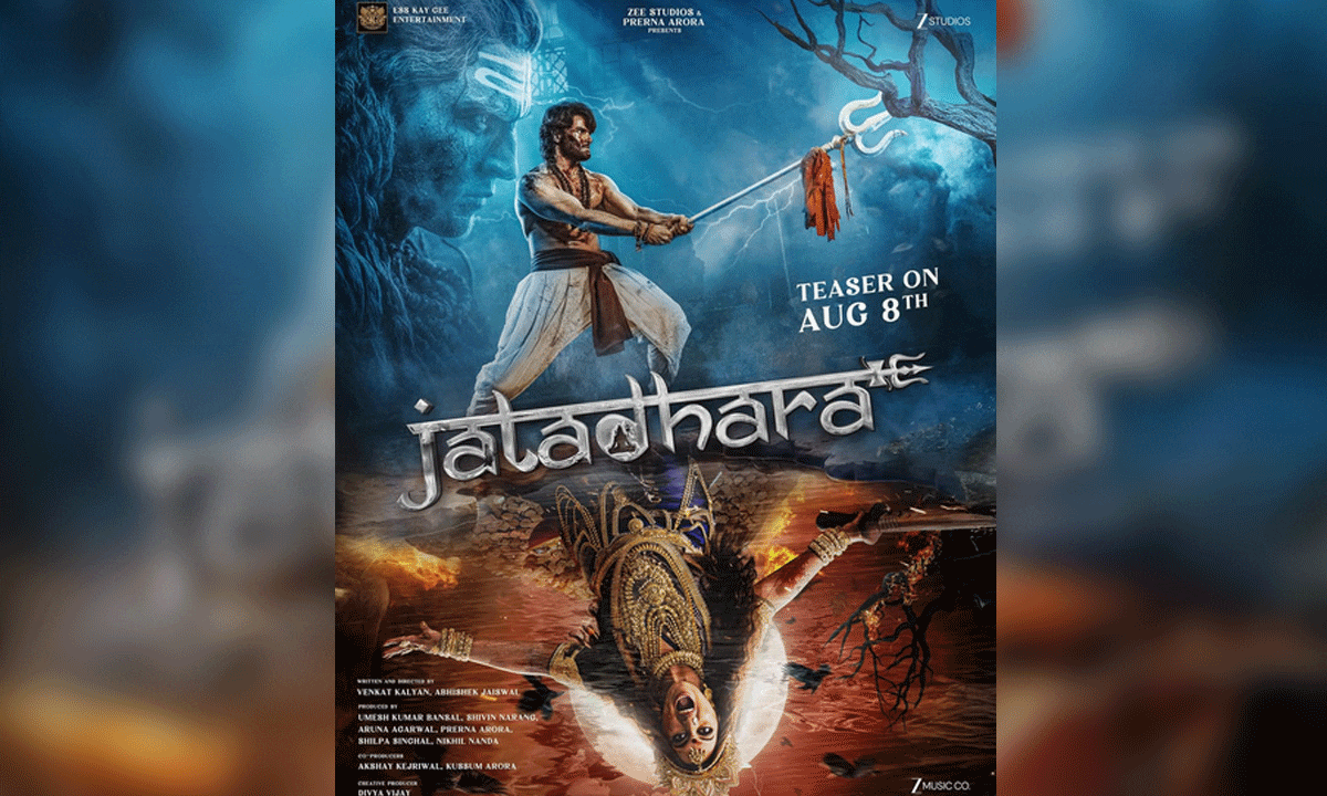 Sudheer Babu and Sonakshi Sinha don a fierce, never-seen-before avatar in first look poster of ‘Jatadhara’